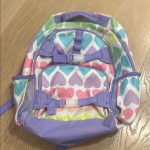 Colorful Heart Pattern Kids Backpack